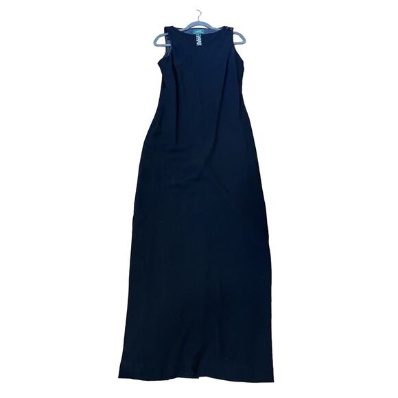 Lauren Ralph Lauren Dresses & Skirts - $169 NWT Lauren Ralph Lauren Size 12 Womens Maxi crepe evening Dress Back Slit